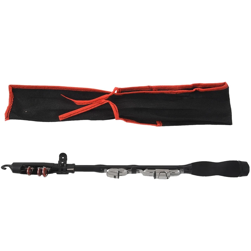 Новый мини Портативный телескопическая удочка Спиннинг углерода ручные снасти