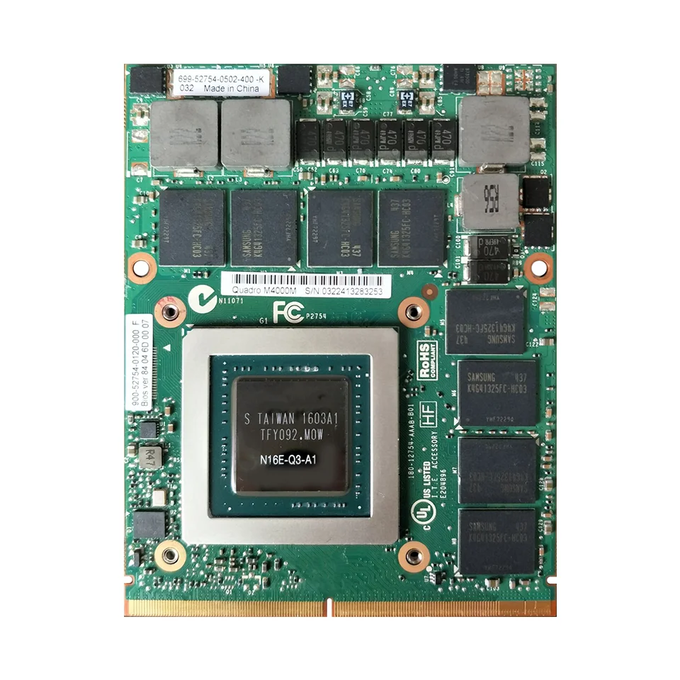 Квадро M4000M M4000 GDDR5 4 Гб Видео Графика карты N16E Q3 A1 с X скоба для HP Zbook17 G3 Dell M7720 M7710 100%