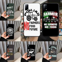 no farmers no food soft cover phone case for honor 8a 10 10i 9 lite 5a 7a 8x 9x pro 20 7c 8c play smart cover coque