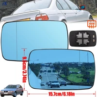 for bmw 3 5 series e39 e46 320i 330i 325 525i 1997 2005 left right door side wing mirror glass heated blue rear view rearview
