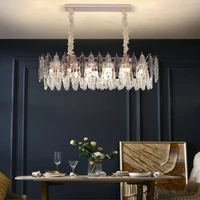 nordic lustre modern crystal lighting luxury dining chandelier living room led ceiling light fixtures home decoration