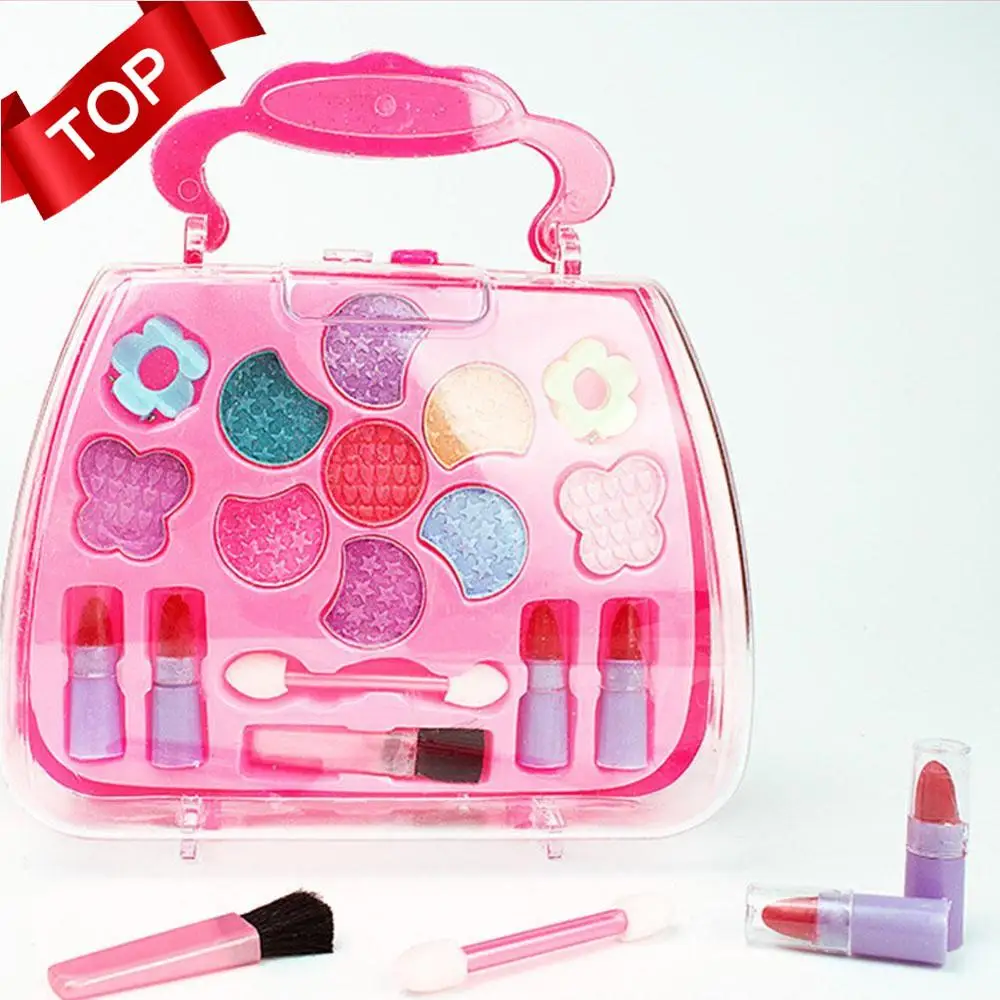 

Новая Детская косметика, набор для макияжа принцессы, безопасный нетоксичный набор для макияжа для девочек, игрушка для игрового домика, по...