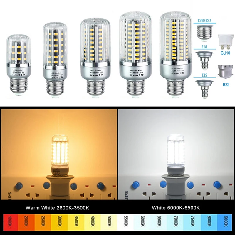 Светодиодная лампа кукуруза G9 SMD 5 Вт 6 7 8 10 12 15 20 AC 220/110 В 1/6/10 шт. Декор|Светодиодные