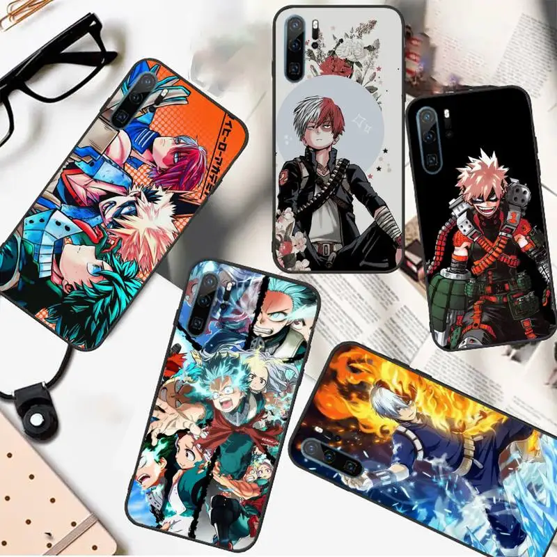 

My Hero Academia Midoriya Phone Case For Huawei honor Mate P 10 20 30 40 i 9 8 pro x Lite smart 2019 nova 5t