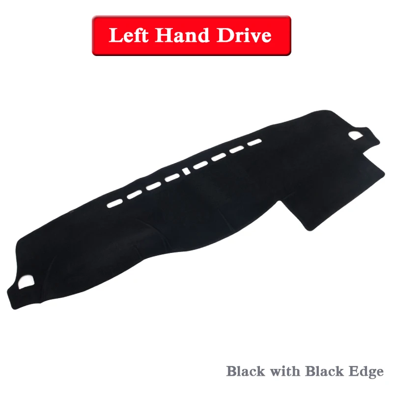 Black Edge LHD Автомобильный Стайлинг приборной панели защитный коврик тени подушка коврик розовый ковер для Mitsubishi Pajero V93 V97 2007-настоящее RHD и LHD аксессуар - Название цвета: Black Edge LHD