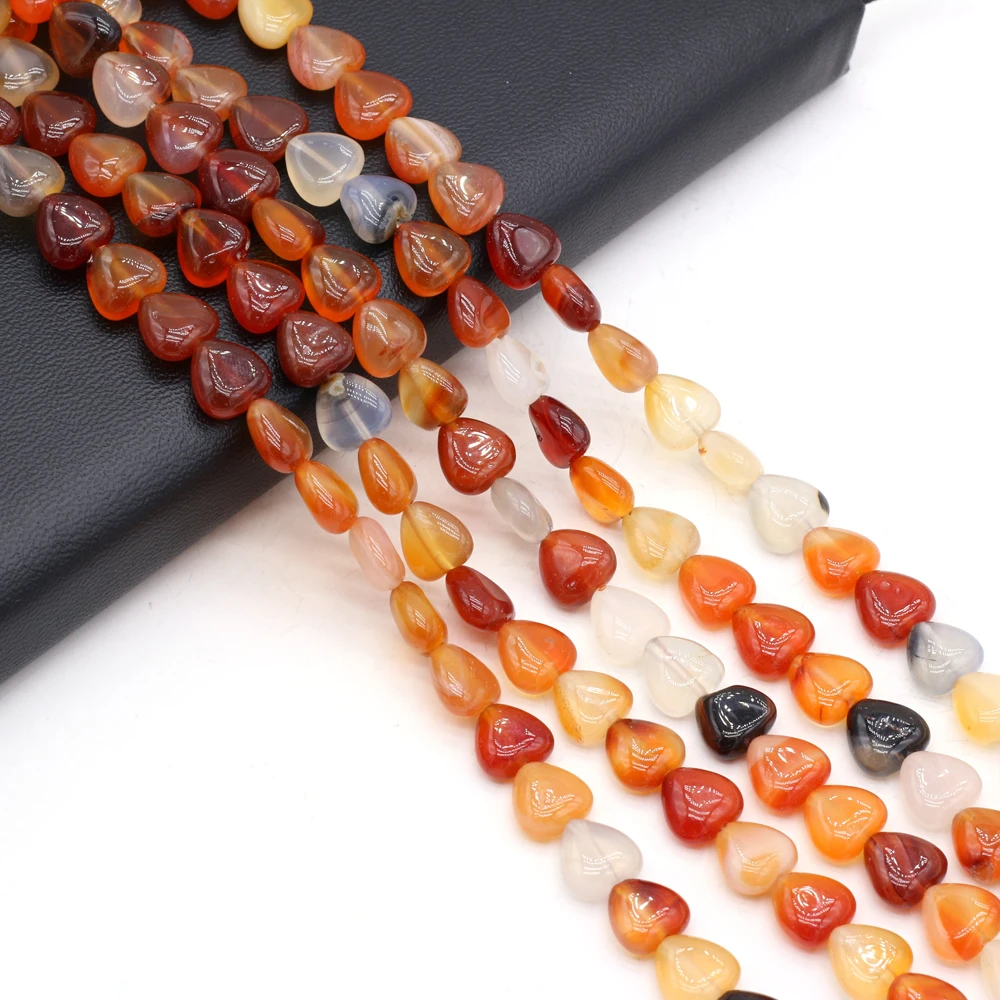 

20pcs Red Agates Stone Beads for Making Jewelry DIY Women Necklace Bracelet Earring Accessories Gift Size 10x10x5mm