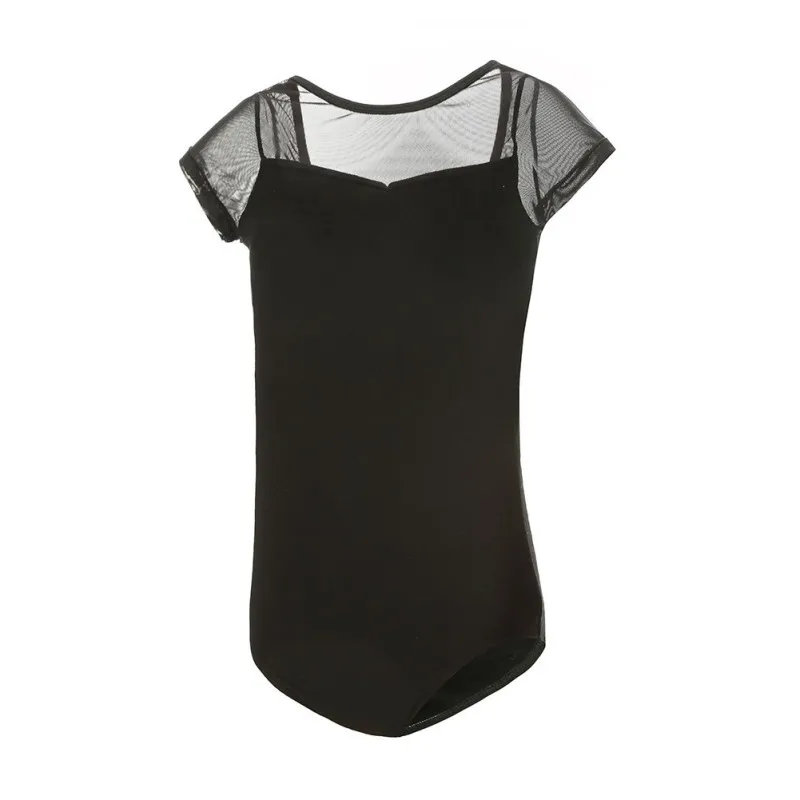 Детская танцевальная одежда для девочек боди балетные трико балерины сетки