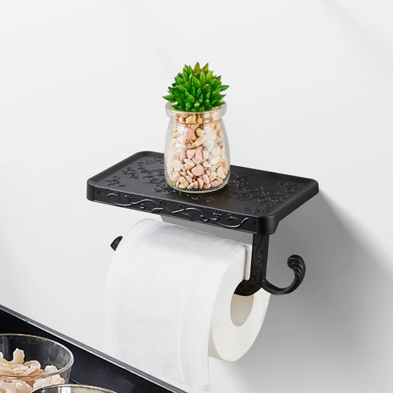 Держатель для туалетной бумаги настенная полка салфеток без отверстий