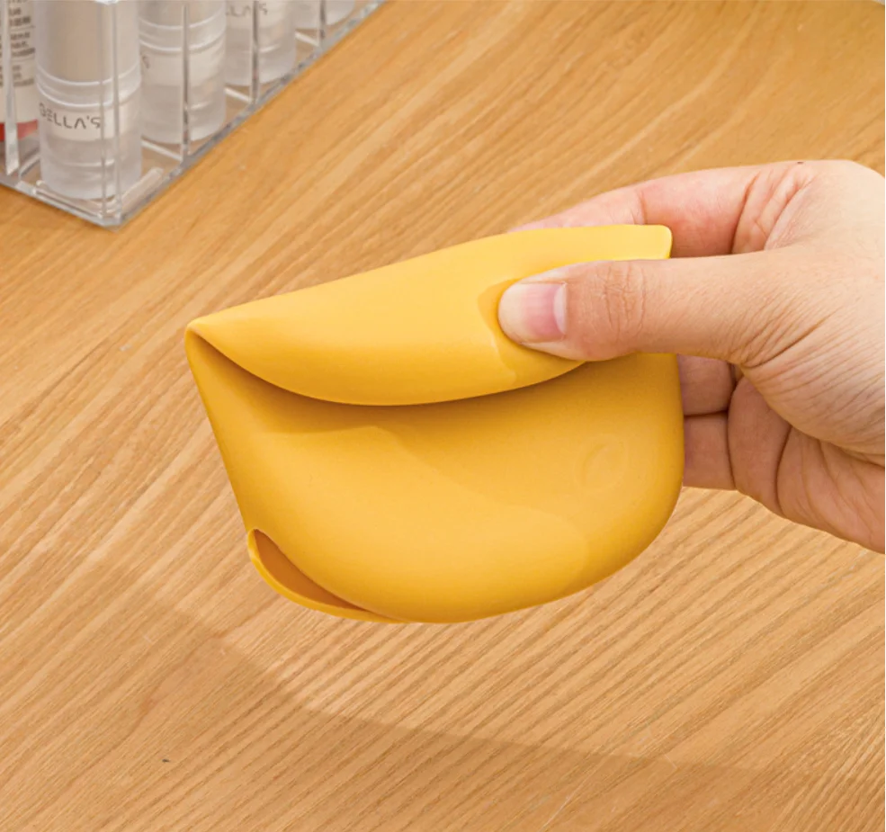 Многофункциональная силиконовая мини-сумка для денег монет карт визиток