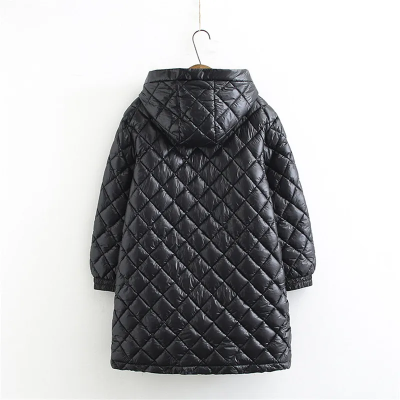 Fashion Winter Padded Jacket Women Thick Oversize Hooded Down Cotton Coat Women Casual Warm Jacket