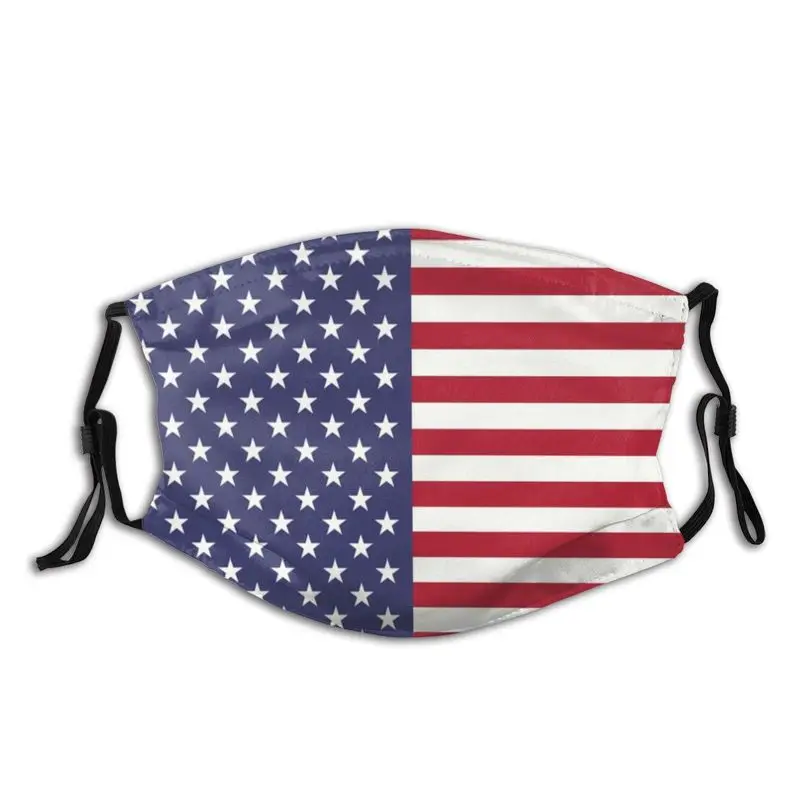 

Америка флaг сшa yзкиe большой палец с полным покрытием Нескользящие унисекс лицевая маска против пыли Haze защитный респиратор муфельной маск...