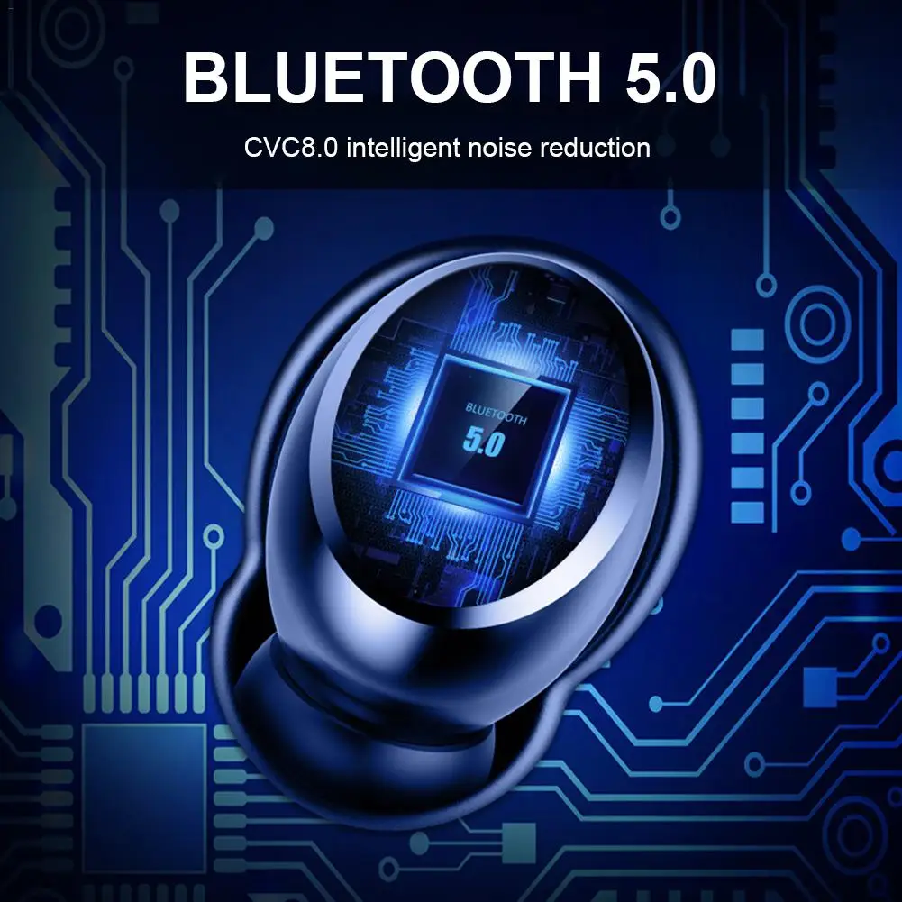 TWS IPX6 Водонепроницаемый спортивный беспроводной Bluetooth 5,0 наушники сенсорное управление Кнопка Светодиодный дисплей питания для samsung huawei