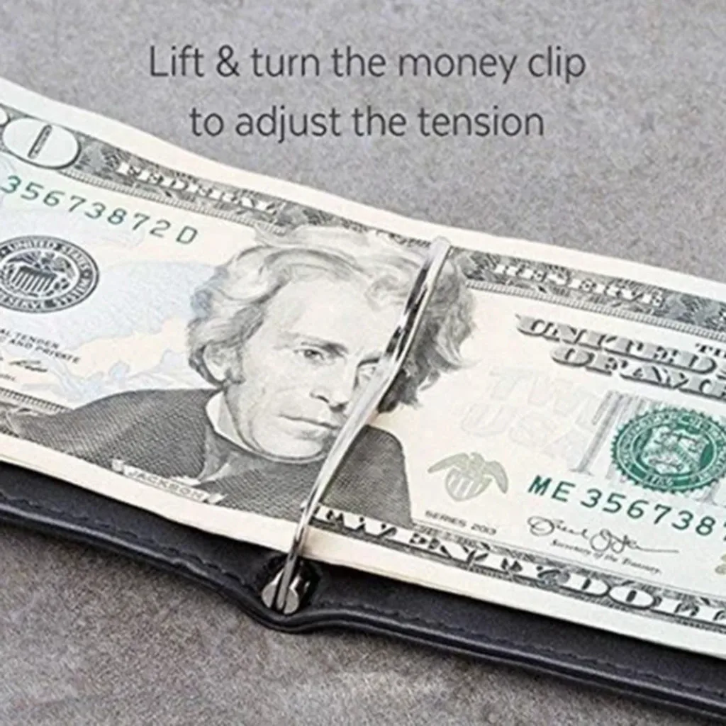 Модный мужской Rfid Тонкий кошелек 2020 с двойным выдвижным кожаным антимагнитным