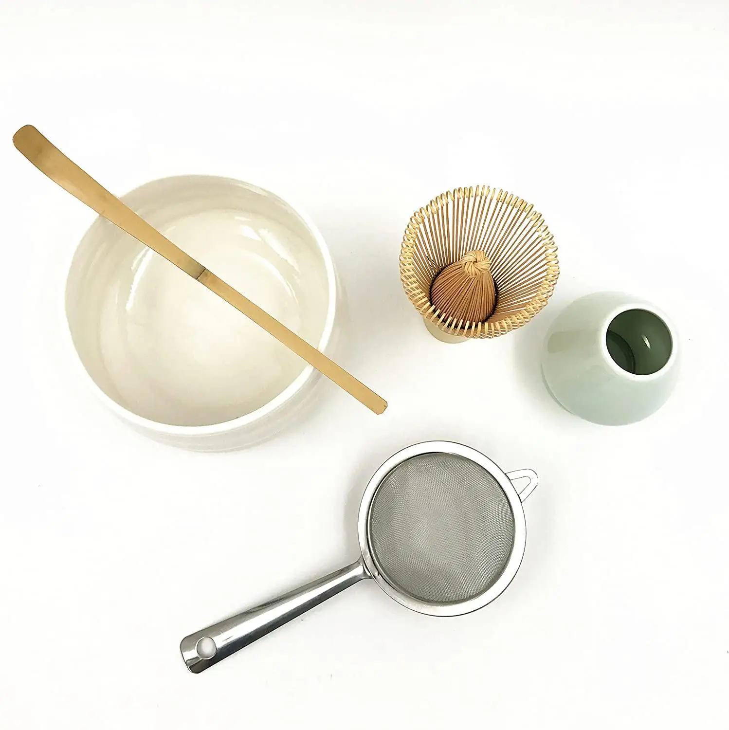 Самый популярный набор чая маття органический бамбуковый венчик 100 зубцов чаша