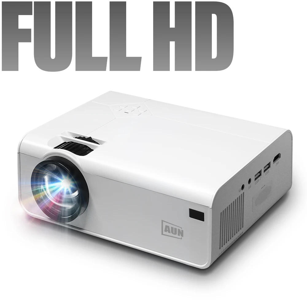 Проектор AUN Full HD 1080P A13 мини проектор светодиодный домашний кинотеатр Android