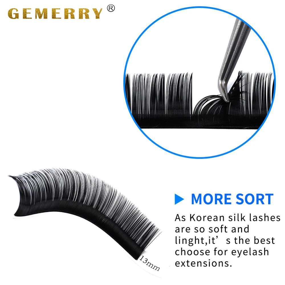 16 рядов отдельных ресниц Профессиональные ресницы для наращивания