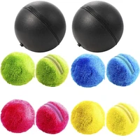 2 set magic roller ball toy dog cat automatic roller toys ball with 2 rolling ball and 8x colorful cover mini robot cleaner for