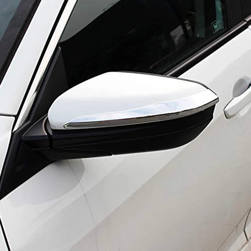 Хромированная накладка зеркала заднего вида из углеродного волокна для Honda Civic 2016