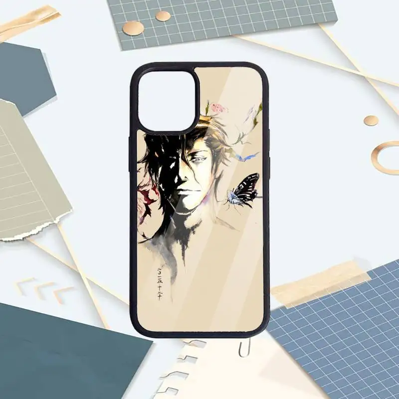 

Japan anime Aizen Sousuke Phone Case PC for iPhone 11 12 pro XS MAX 8 7 6 6S Plus X 5S SE 2020 XR Luxury brand shell funda