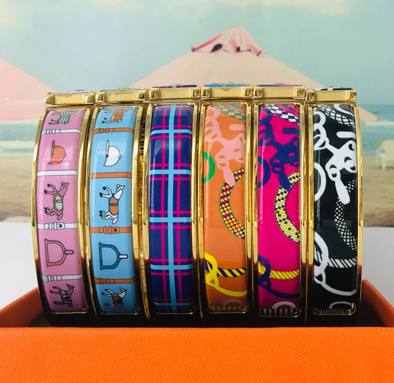 

Высококачественный Браслет H, ширина 12 мм, брендовый браслет H, 16 цветов узоров на выбор, разные, оптовая продажа