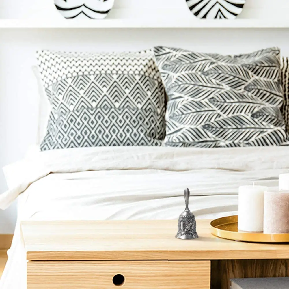 

Hand Bell Call Bell Alloy Vintage Decoration for Home Restaurant Bar Wedding L5