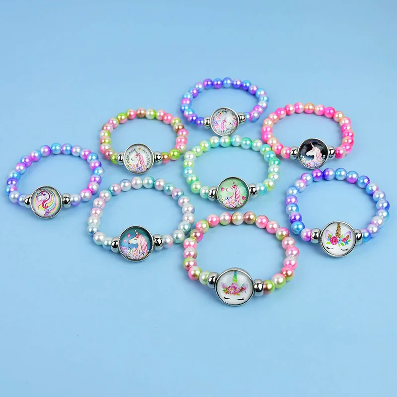 1 шт. детский плетеный браслет Единорог|Украшения своими руками для вечеринки| |