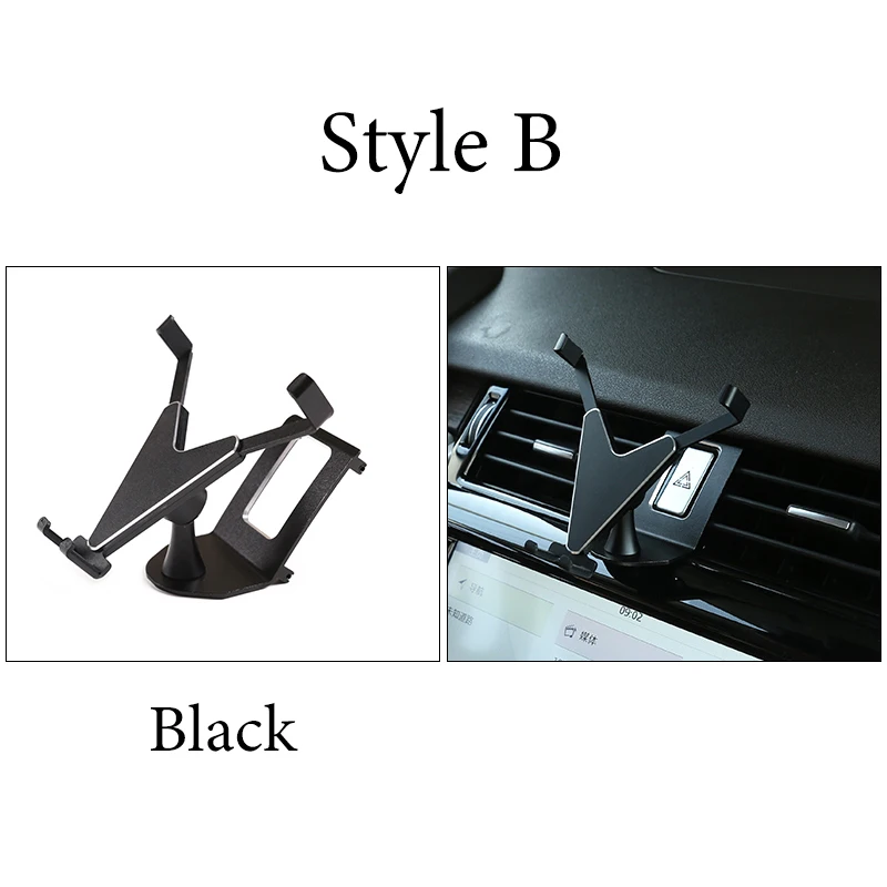 interior air vent mobile phone holder navigation bracket for land rover discovery 5 lr5 range rover sport 2017 20 car accessory free global shipping