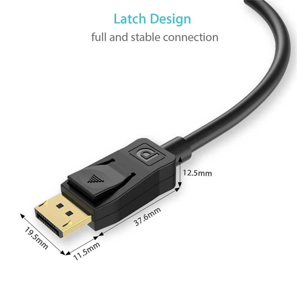 MIIQNUS Дисплей порт кабель DP к Компьютер ТВ адаптер Разъем для ПК Macbook HDTV проектор |
