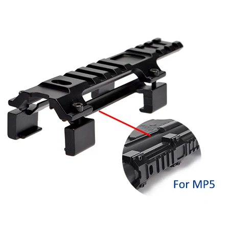 

Удлинительный рельсовый переходник с высоким подъемом для 20 мм Picatinny/Weaver Rail для Mp5 прицелы для страйкбола Тактическая Охота