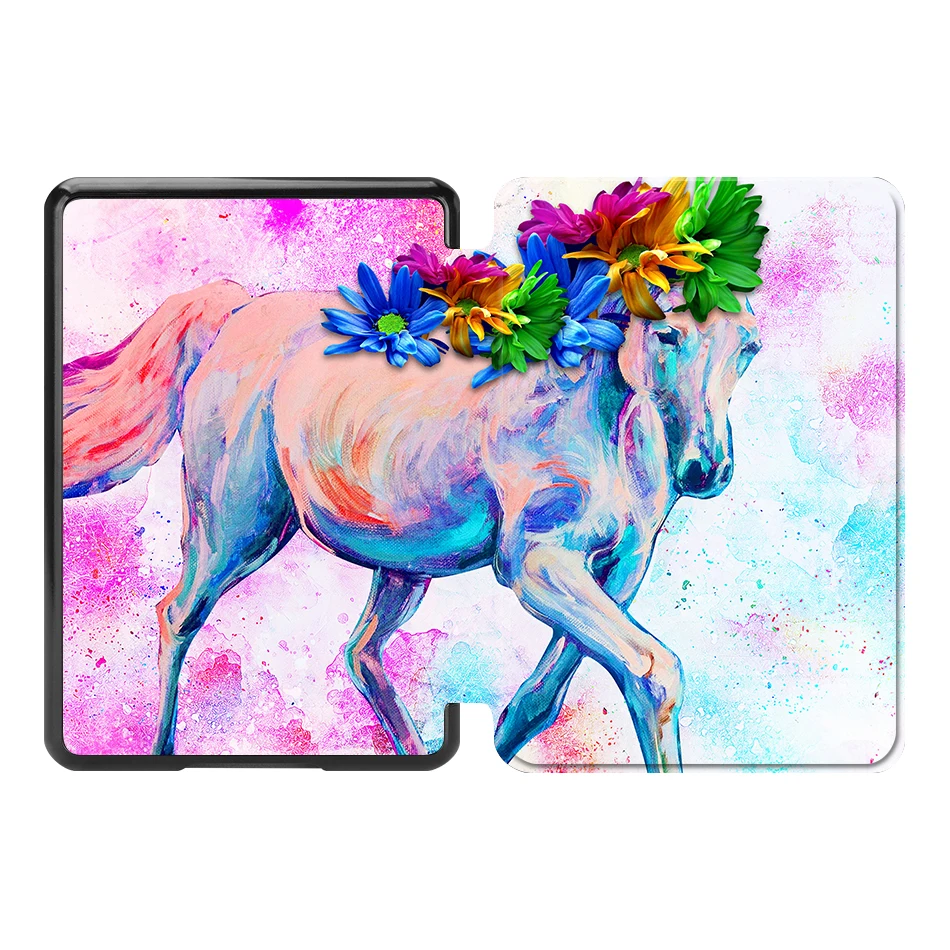 MTT Тонкий чехол из искусственной кожи для Amazon Kindle Paperwhite 4 funda Smart Cover для нового Kindle Paperwhite 4 10th Generation Shell - Цвет: AM08
