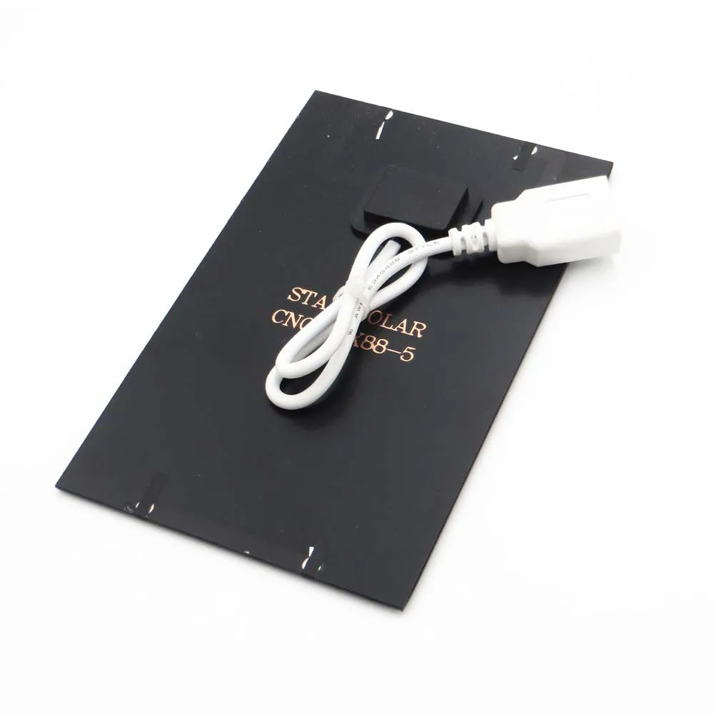 5 в 2 Вт солнечная панель с проводом мини батарея Стандартный эпоксидный