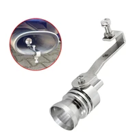 blow off valve noise exhaust car refitting turbo sound whistle simulator muffler tip silver 18mm universal car accessories