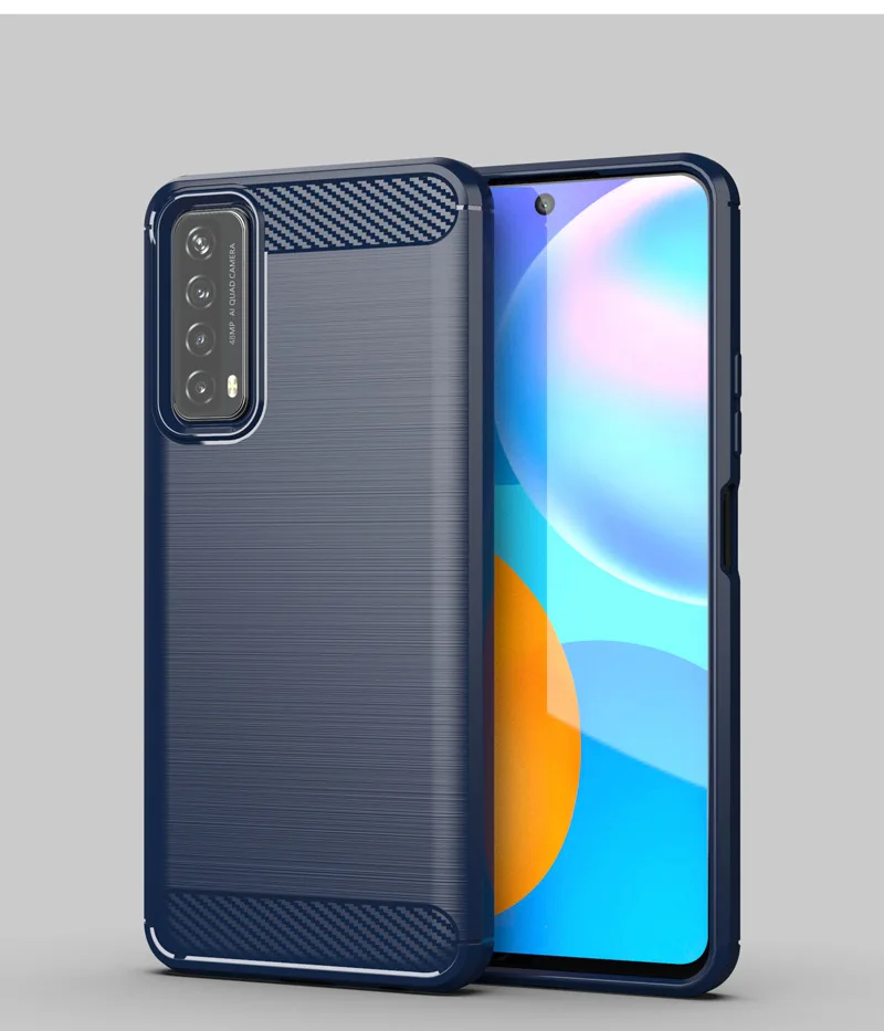 

20pcs Brushed silicone tpu case for huawei y7a cases soft tpu shockproof cover covers