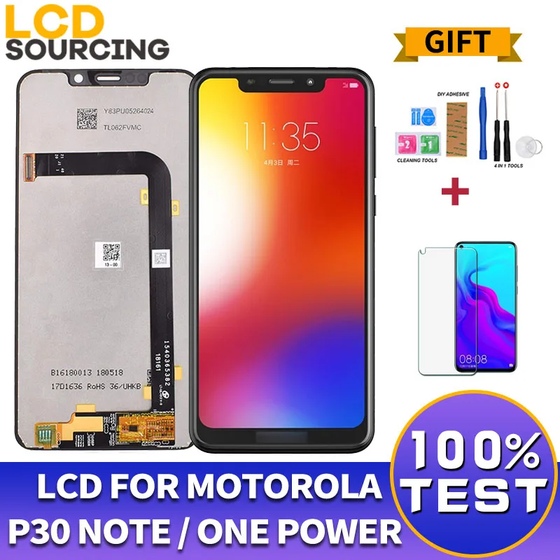 ЖК-дисплей 6 2 дюйма для Motorola Moto P30 note сенсорный экран с цифровым преобразователем