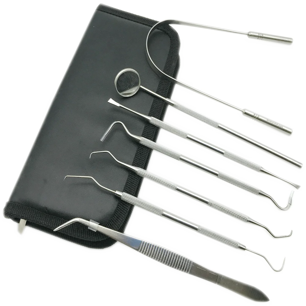 7 шт./компл. стоматологические инструменты для чистки зубов инструмент удаления