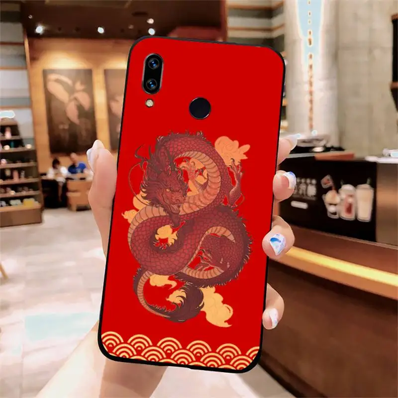 

Chinese Dragon pattern art design Phone Case For Xiaomi Redmi note 7 8 9 t k30 max3 9 s 10 pro lite