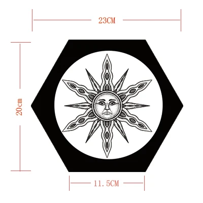 DIY шестигранные ретро черно белые наклейки на пол креативные водонепроницаемые
