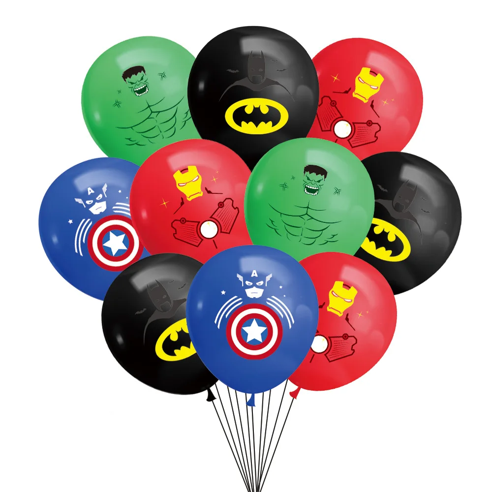 Мстители Капитан Америка щит герой Железный человек латексных воздушных шаров с