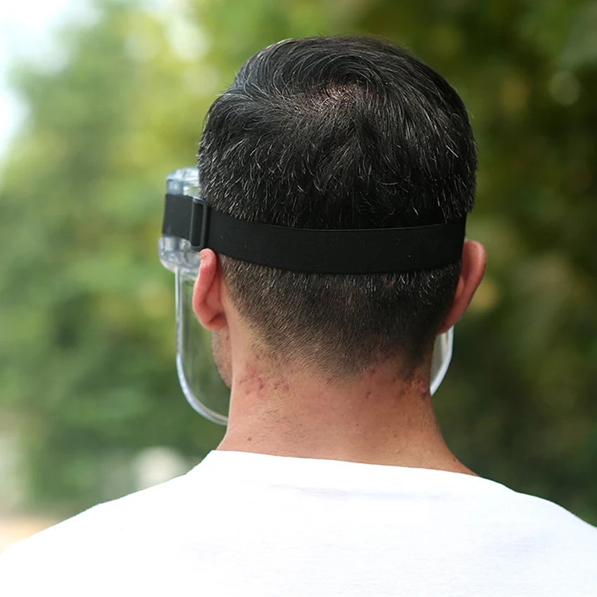 

Dustproof Safety Glasses Impact and Scratch Resistant PC Clear Lens Protective Headband Glasses for Industrial, Carpentry