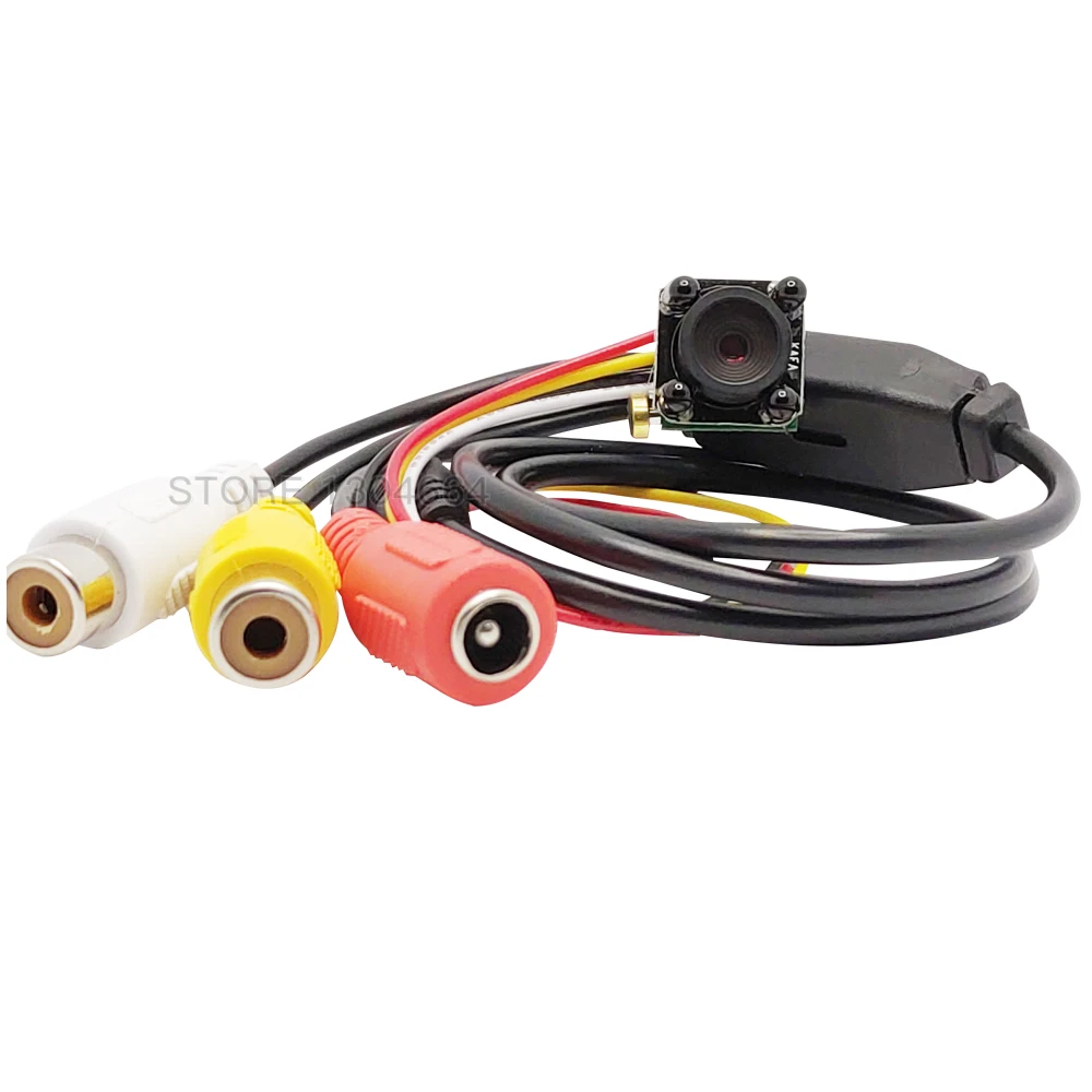 Мини камера видеонаблюдения HD 700TVL маленькая аналоговая с ночным видением 940NM IR 4