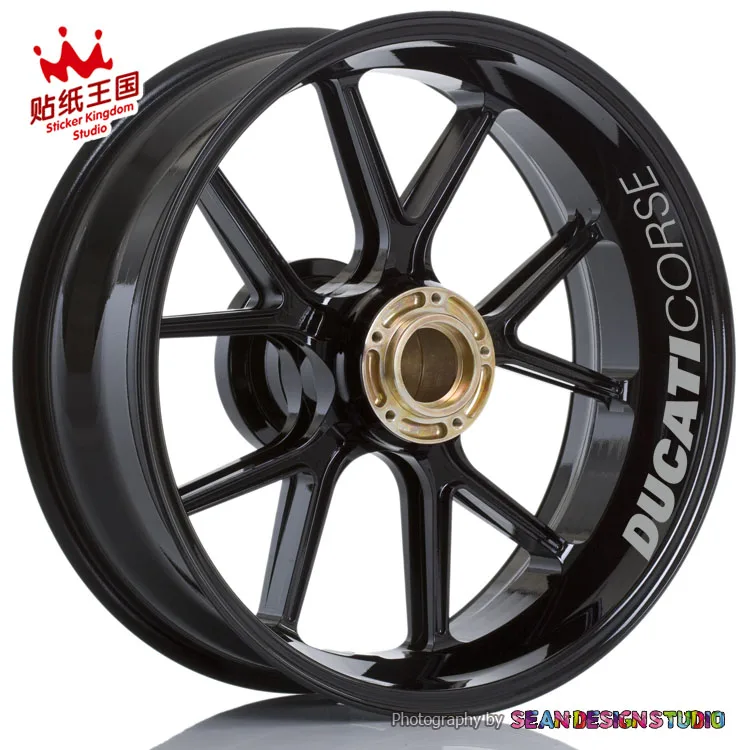 Для Crose Monster 696 821 848 899 959 1098 1199 1299 V4S Diavel Multistrada Hypermotard наклейка для колес светоотражающий обод наклейка - Название цвета: Reflective Silve
