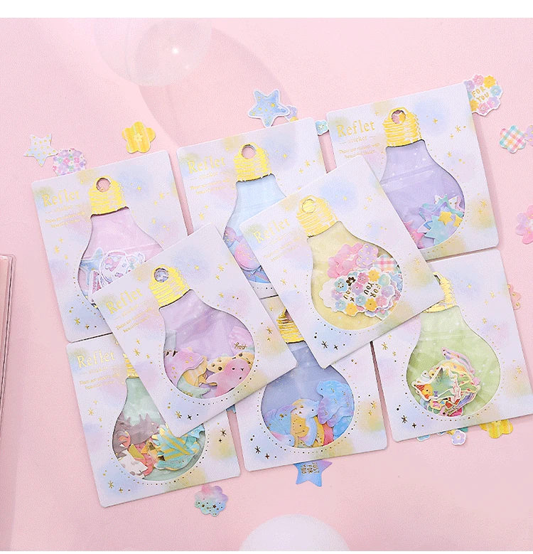 AngelHere 30 шт./лот горячая штамповка стикер Kawaii креативный цветок стикер s планировщик украшение книги DIY Материал Рождество стикер
