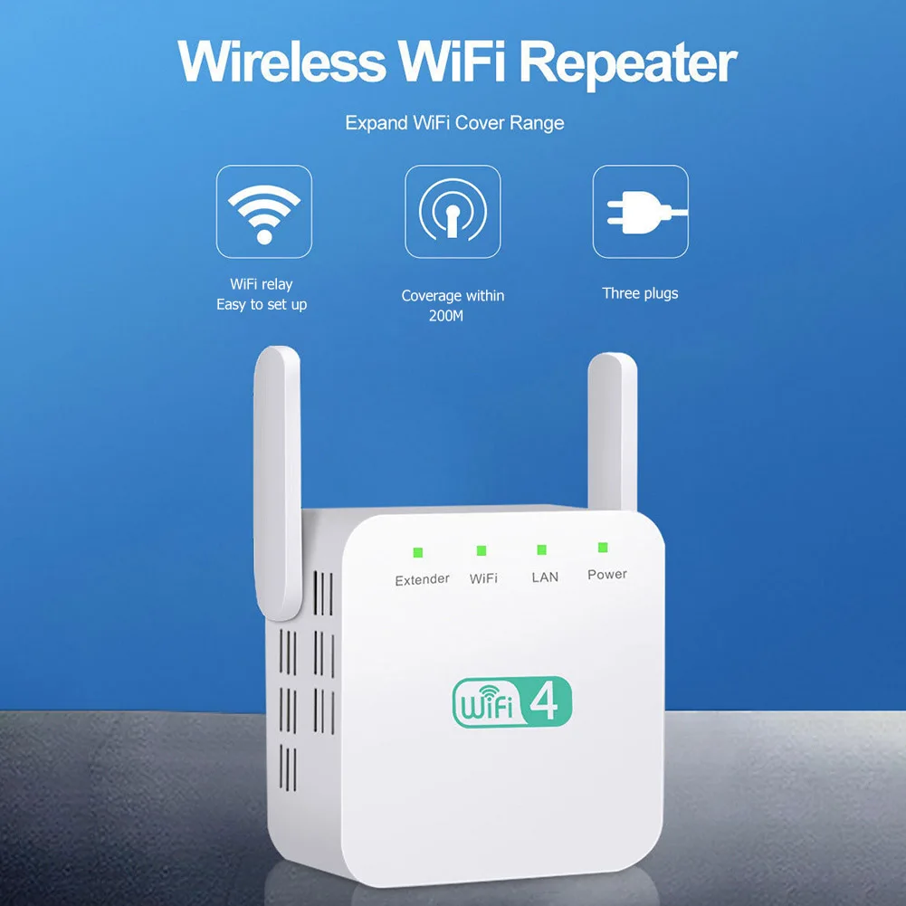 Ретранслятор Wi Fi 2 4 ГГц 300 Мбит/с 3 антенны|Модули для умного дома| |