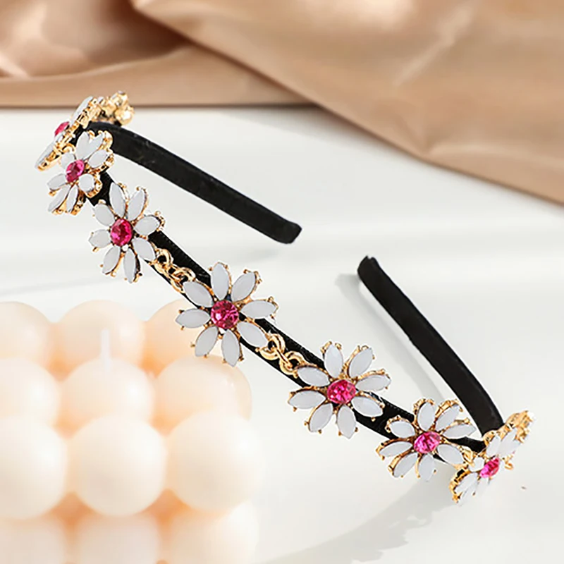 ZHINI Новый дизайн женские аксессуары для волос Стразы барокко ободок Свадебные