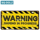 SQ-DGLZ предупреждающий игровой номерной знак, металлический знак для автомобиля, винтажный жестяной знак, декор для паба, бара, художественный плакат