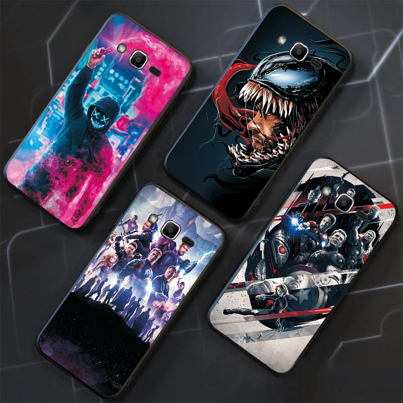 Для samsung Galaxy J7 Neo чехол J2 J5 J7 Prime Black TPU с изображением Мстителей для samsung J5 J6 J3 чехол Крышка J4 J6 чехол
