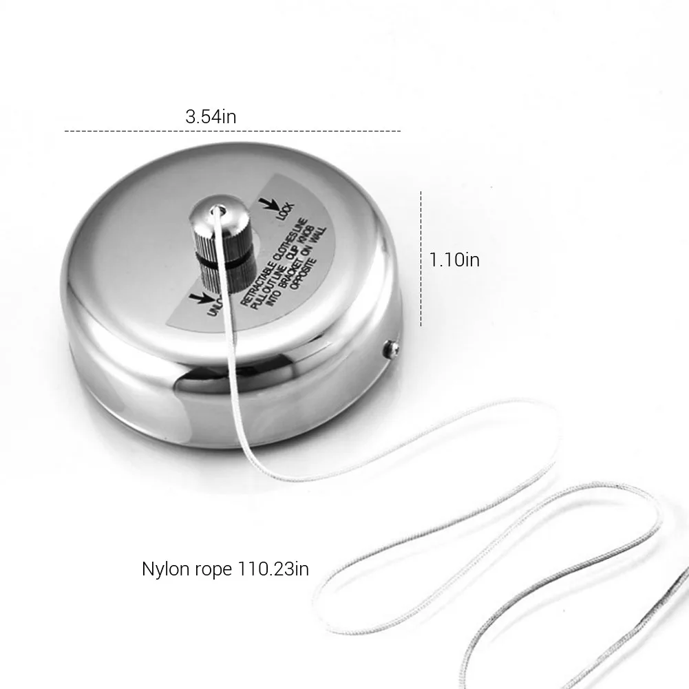 Переносная Выдвижная сушилка для одежды из нержавеющей стали веревка сушки