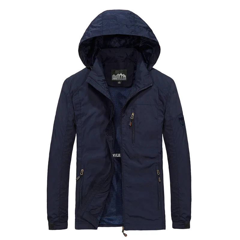 

Men's Windbreaker Jackets Waterproof Military Hooded Water Proof Wind Breaker Casual Coat Male Clothing 2021 Autumn Jackets Men