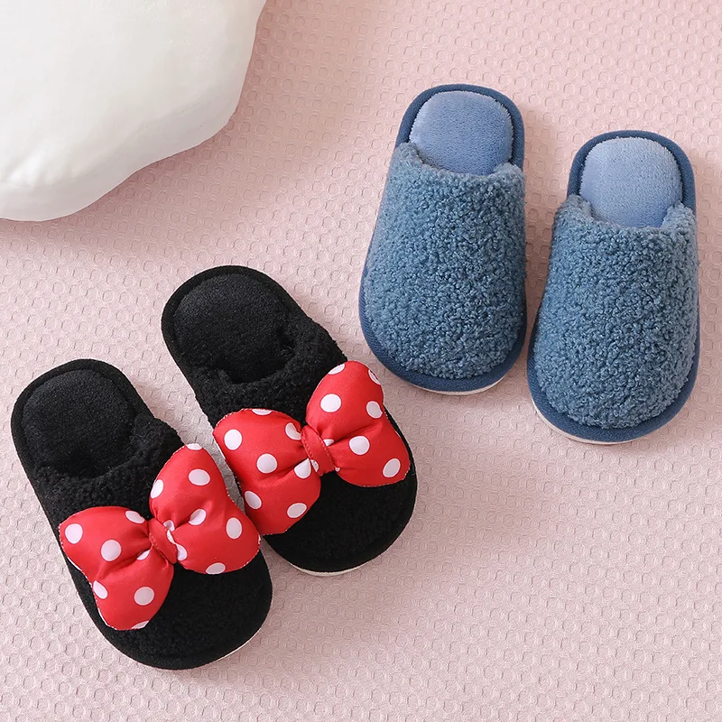 2020 Мини тапочки из хлопка Melissa зимняя обувь для родителей и детей девочек с Микки
