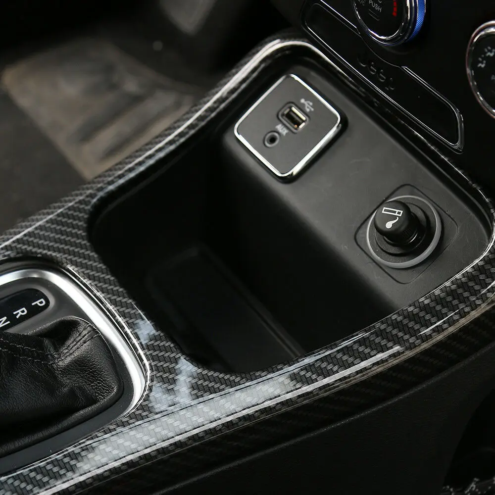 Панель переключения передач для салона автомобиля из углеродного волокна рамка